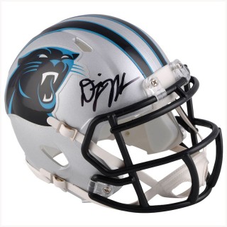 Autographed Carolina Panthers D.J. Moore Fanatics Authentic Riddell Speed Mini Helmet