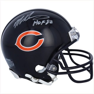 Autographed Chicago Bears Mike Singletary Fanatics Authentic Riddell VSR4 Mini Helmet with HOF 98 Inscription