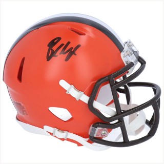 Autographed Cleveland Browns Baker Mayfield Fanatics Authentic Riddell Speed Pro Mini Helmet