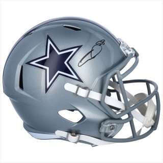 Autographed Dallas Cowboys CeeDee Lamb Fanatics Authentic Riddell Speed Replica Helmet