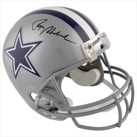 Autographed Dallas Cowboys Roger Staubach Fanatics Authentic Riddell Deluxe Full-Size Replica Helmet