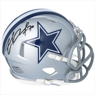 Autographed Dallas Cowboys Zack Martin Fanatics Authentic Riddell Speed Mini Helmet