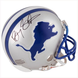 Autographed Detroit Lions Barry Sanders Fanatics Authentic Riddell Mini Helmet