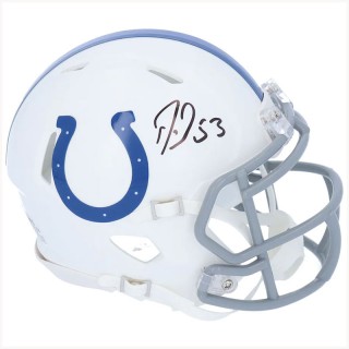 Autographed Indianapolis Colts Darius Leonard Fanatics Authentic Riddell Speed Pro Mini Helmet