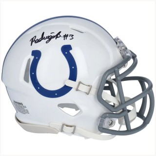 Autographed Indianapolis Colts Rodrigo Blankenship Fanatics Authentic Riddell Speed Mini Helmet