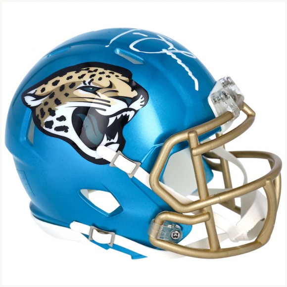 Autographed Jacksonville Jaguars Trevor Lawrence Fanatics Authentic Riddell Flash Speed Mini Helmet