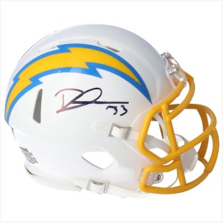 Autographed Los Angeles Chargers Derwin James Fanatics Authentic Riddell 2020-Present Speed Mini Helmet