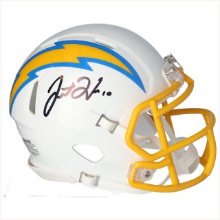 Autographed Los Angeles Chargers Justin Herbert Fanatics Authentic Riddell Speed Mini Helmet