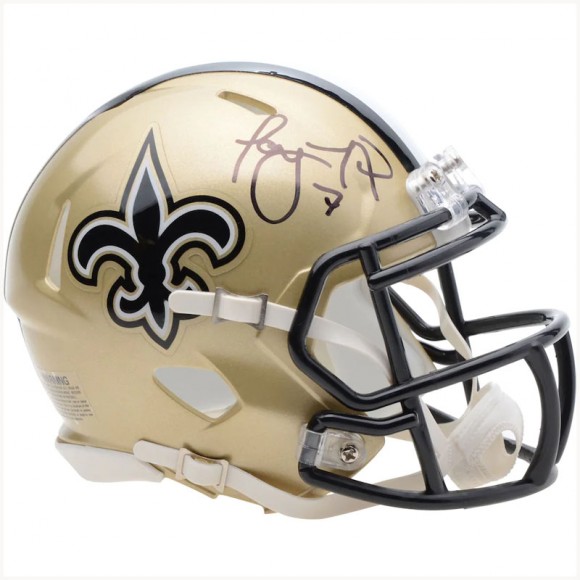 Autographed New Orleans Saints Taysom Hill Fanatics Authentic Riddell Speed Mini Helmet