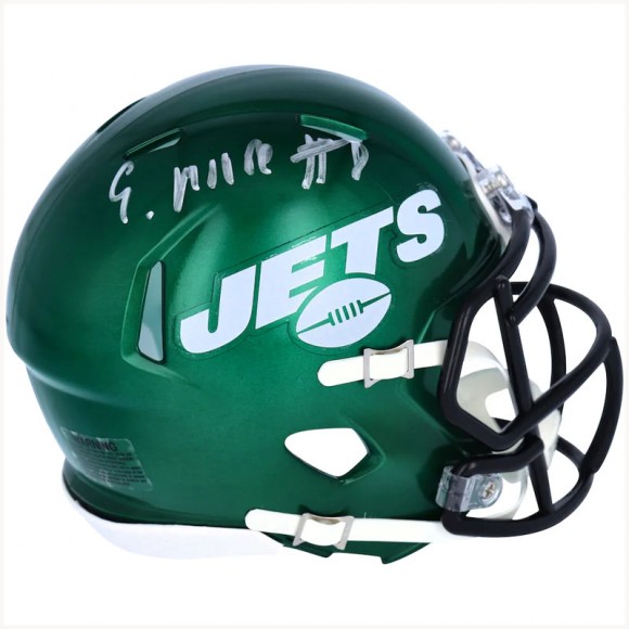 Autographed New York Jets Elijah Moore Fanatics Authentic Riddell Speed Mini Helmet