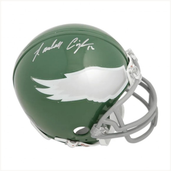Autographed Philadelphia Eagles Randall Cunningham Fanatics Authentic Riddell Throwback Mini Helmet