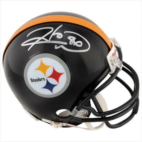 Autographed Pittsburgh Steelers Hines Ward Fanatics Authentic Riddell Mini Helmet