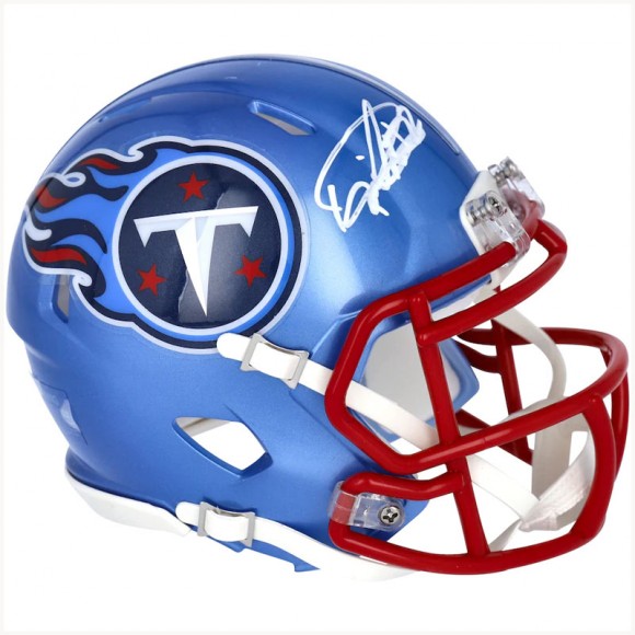 Autographed Tennessee Titans Derrick Henry Fanatics Authentic Riddell Flash Speed Mini Helmet