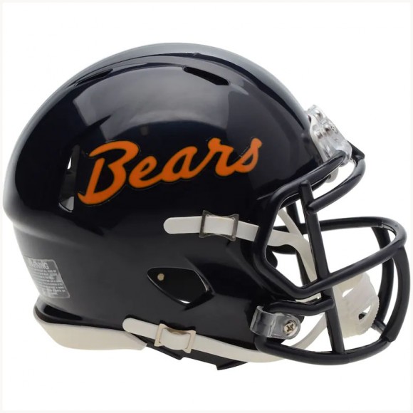 Riddell Chicago Bears Throwback Script Speed Mini Helmet