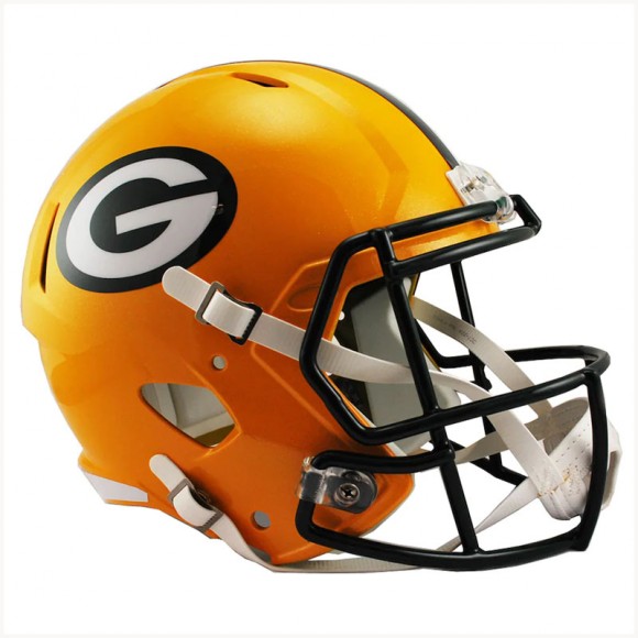 Riddell Green Bay Packers Revolution Speed Full-Size Replica Football Helmet