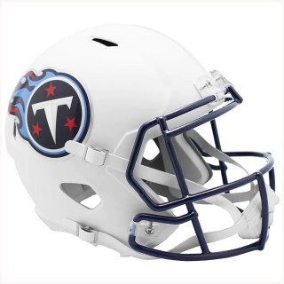 Tennessee Titans Riddell Flat White Alternate Revolution Speed Replica Football Helmet