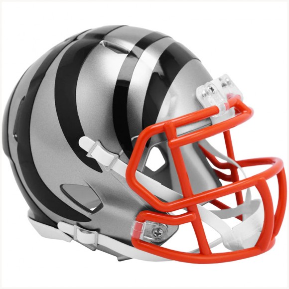Unsigned Cincinnati Bengals Riddell FLASH Alternate Revolution Speed Mini Football Helmet