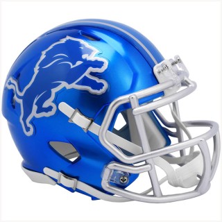 Unsigned Detroit Lions Riddell FLASH Alternate Revolution Speed Mini Football Helmet