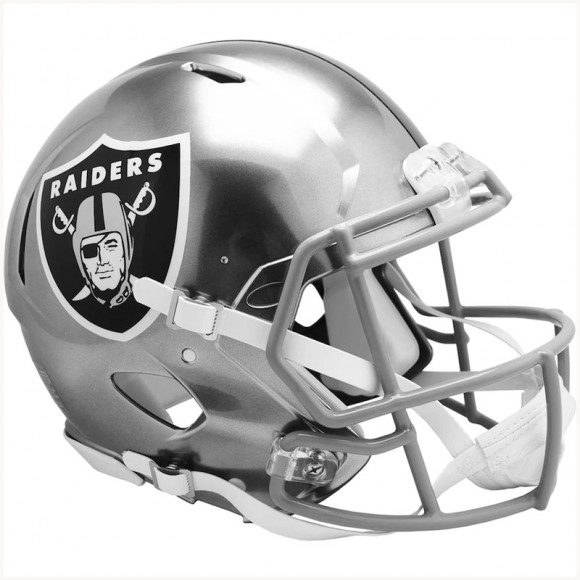 Unsigned Las Vegas Raiders Fanatics Authentic Riddell FLASH Alternate Revolution Speed Authentic Football Helmet