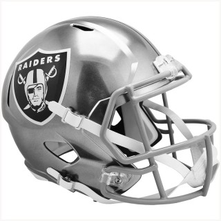 Unsigned Las Vegas Raiders Riddell FLASH Alternate Revolution Speed Replica Football Helmet