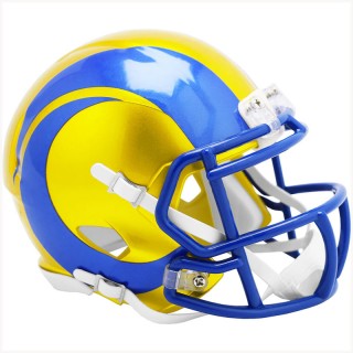 Unsigned Los Angeles Rams Riddell FLASH Alternate Revolution Speed Mini Football Helmet