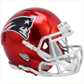 Unsigned New England Patriots Riddell FLASH Alternate Revolution Speed Mini Football Helmet