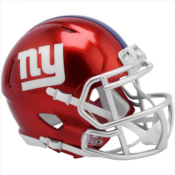 Unsigned New York Giants Riddell FLASH Alternate Revolution Speed Mini Football Helmet