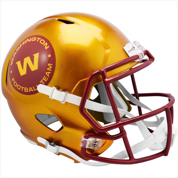 Unsigned Washington Football Team Riddell FLASH Alternate Revolution Speed Replica Football Helmet